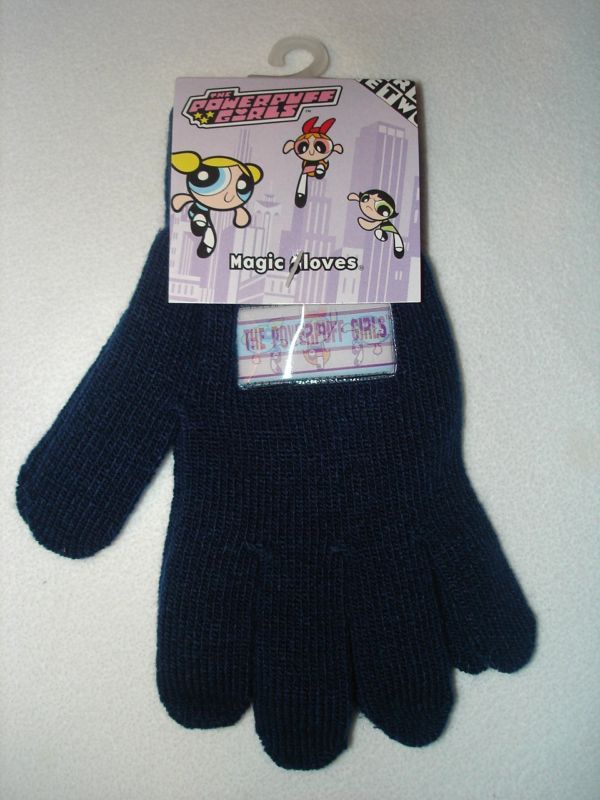 NEW KIDS POWERPUFF GIRLS MAGIC GLOVES, MITTENS BLUE  