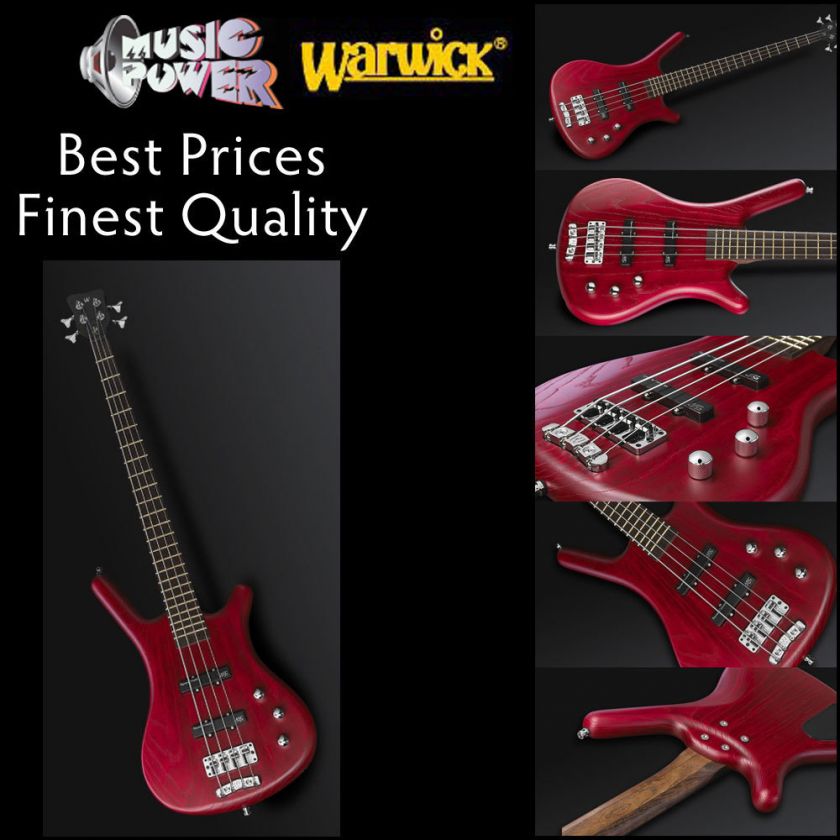 Warwick Corvette Pro Series 4 String Bass Guitar Burgandy Swamp Ash 