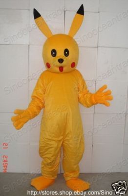 Pikachu Pokemon ADULT SIZE MASCOT COSTUME SUIT CLOTHING  