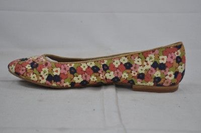 FOSSIL SAXON FLAT FFW4194 FLORAL CANVAS BALLET FLAT (#8206) W11  