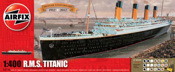 Airfix 50146 RMS Titanic 1/400 Scale Plastic Model Kit Starter Set 