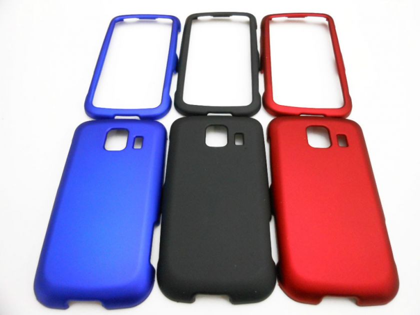   COVER CASE 4 LG OPTIMUS S U V Virgin Mobile Sprint BK BLUE RED  