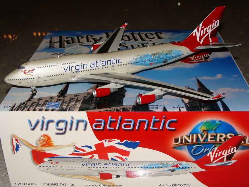 Inflight 200 Virgin Atlantic Harry Potter B747  400 G VLIP **Free 