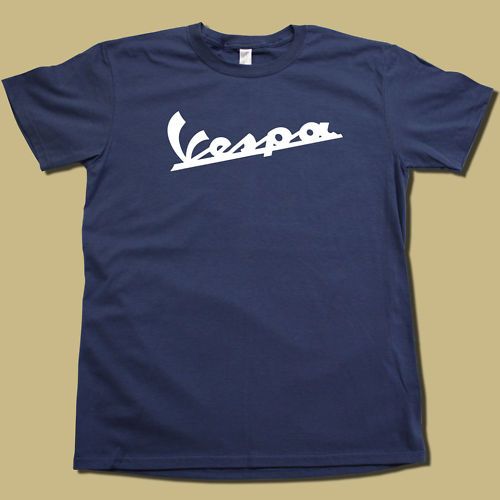 VINTAGE old school VESPA logo t shirt ALL COLORS  