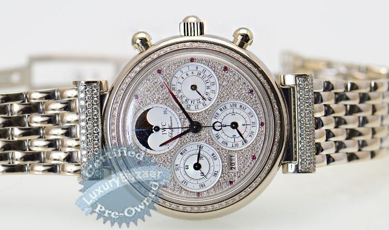 IWC Da Vinci Perpetual Calendar Chronograph   Steel Case & Diamond 