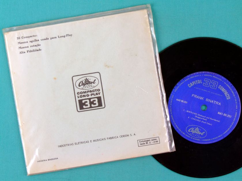 FRANK SINATRA ALL THE WAY   FOLK JAZZ POP EP BRAZIL  