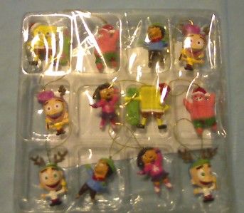 NICK 12 MINI ORNAMENTS DORA SPONGEBOB ODD PARENTS NRFB  