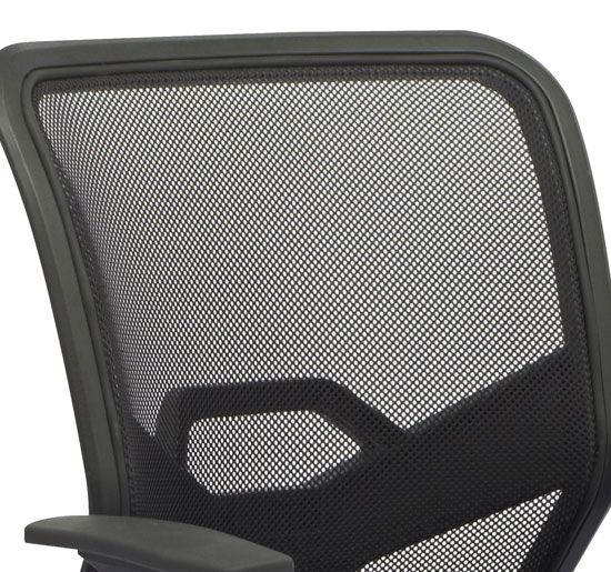   Fabric Mesh Back Computer Office Desk Chair Black With Arms  