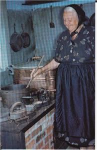 Amana Colonies postcard Community Kitchen Iowa IA rppc  