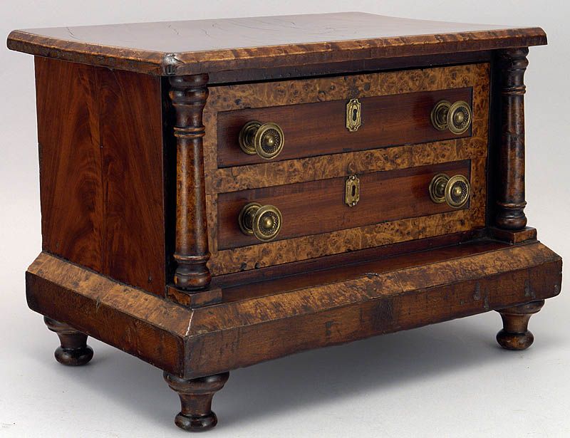 05554 Miniature American Empire Chest c. 1830  