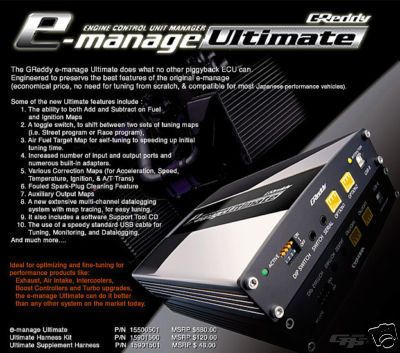 GREDDY E MANAGE ULTIMATE PIGGYBACK ECU FUEL CONTROLLER  