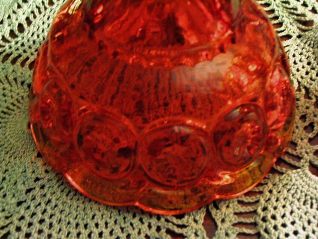 Heritage Ruby Glass made by Smith Candle Holder Set  