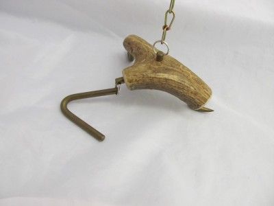 Deer Antlers Horn Hanging Plaque Coat Hat Rack Mount  