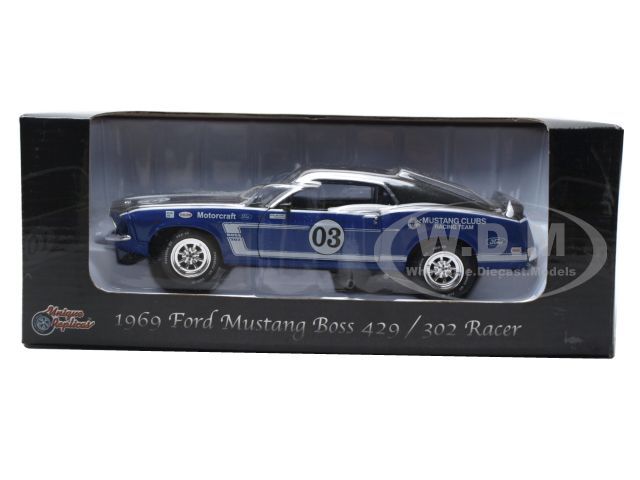   of 1969 Ford Mustang Boss 302 Racer die cast car by Unique Replicas