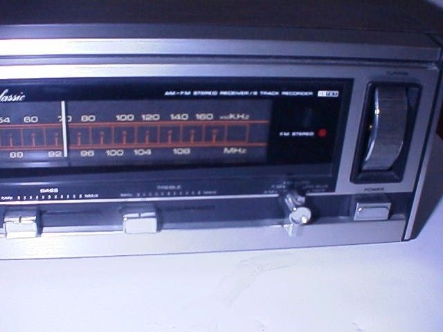   Classic Compact Am/Fm Stereo Receiver & Eight 8 Track # 5425 Design C