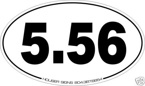 56 AR AR15 AR 15 M4 oval sticker decal window vinyl  