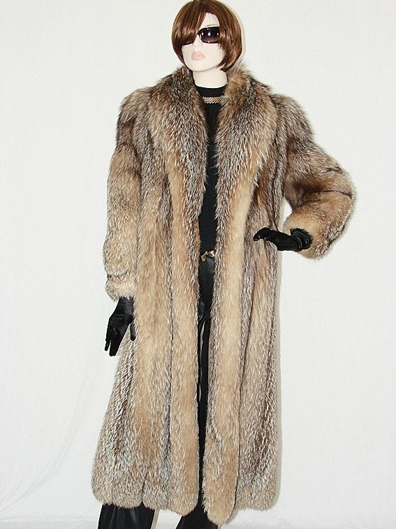 SOFT Carabelas Crystal FOX fur coat jacket Amazing  