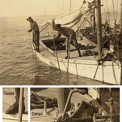 Mobile Bay AL Gulf oyster fishing boat 1911 large photo  