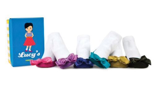 Lucys Trumpette Socks 0 12m Girls, Boxed Set of 6  