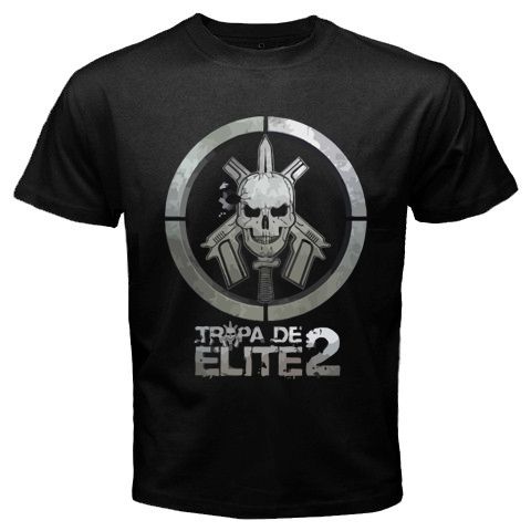 New Logo Tropa De ELITE 2 Black T Shirt Size S to 5XL  