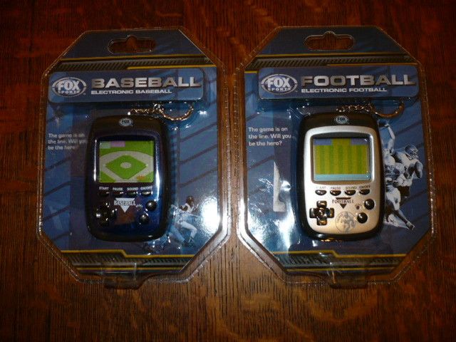 EXCALIBUR FOX SPORTS FOOTBALL BASEBALL HANDHELD GAMES  