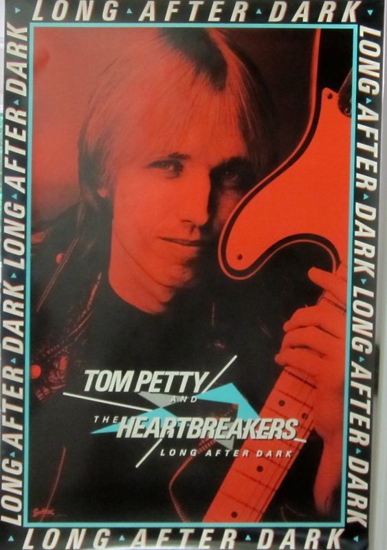 Tom Petty   LONG AFTER DARK [1982] Promo Poster VG++  