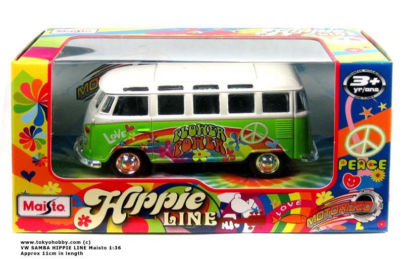 VW Volkswagen SAMBA VAN Maisto Hippie Line 136 g  