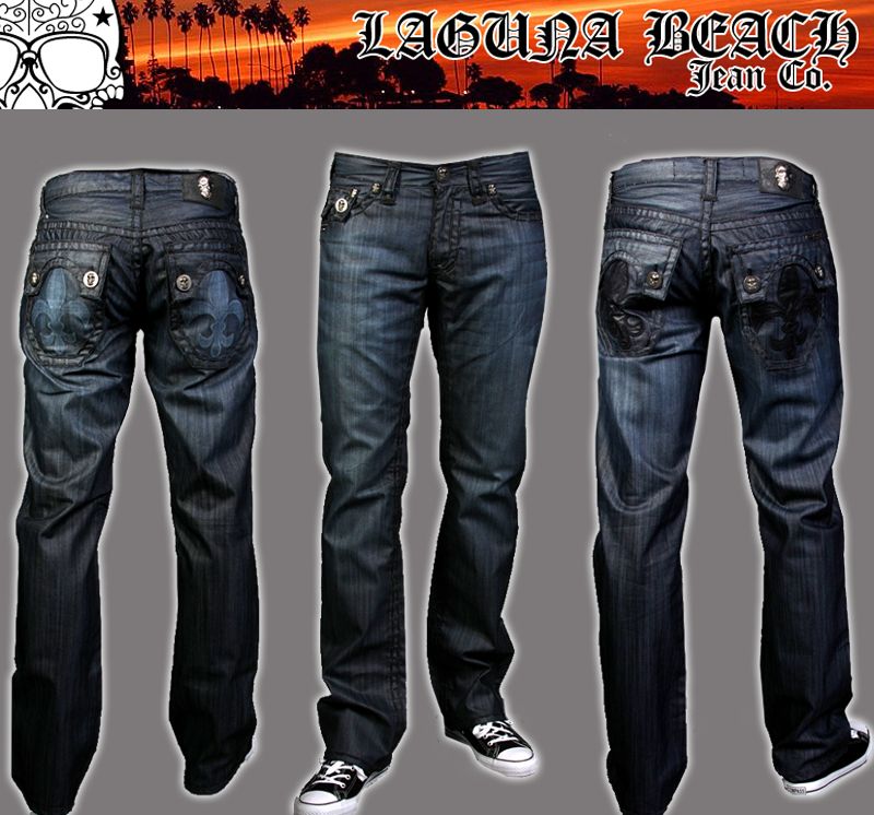 Laguna Beach Jeans Mens WAX denim HERMOSA Coated NEW  