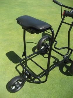   X12 3 SPEED THREE WHEEL PUSH PULL CART TROLLEY W/ COMFY SEAT  