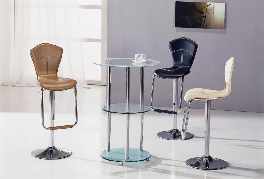 PIECE PUB BAR TABLE SET Stools Modern Contemporary  