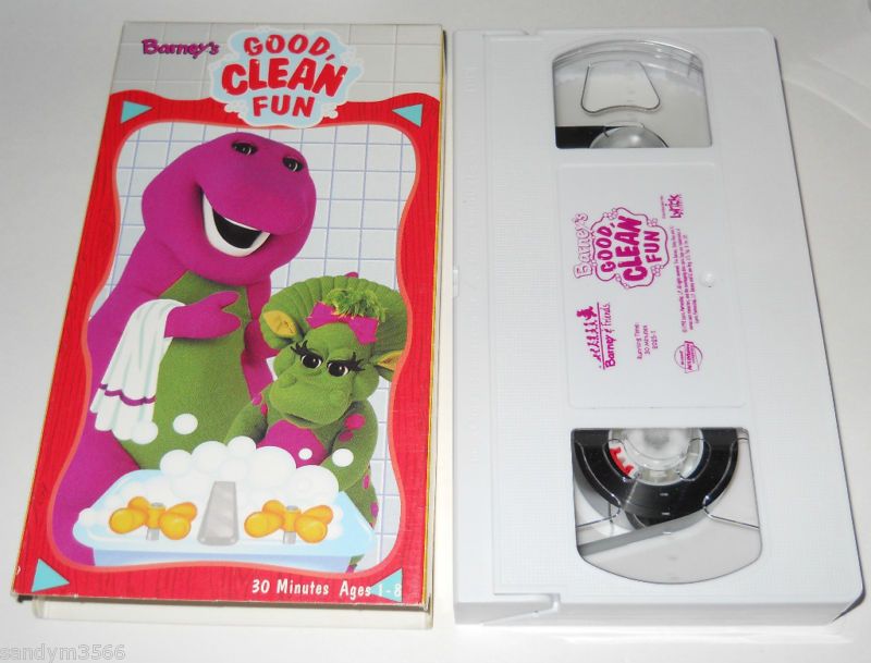 BARNEYS GOOD CLEAN FUN KIDS VHS GUC 045986020253  