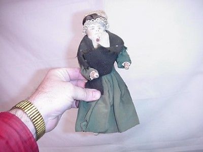 ANTIQUE HAND MADE DOLL CIVIL WAR ERA WIRE RAG FOLK ART  