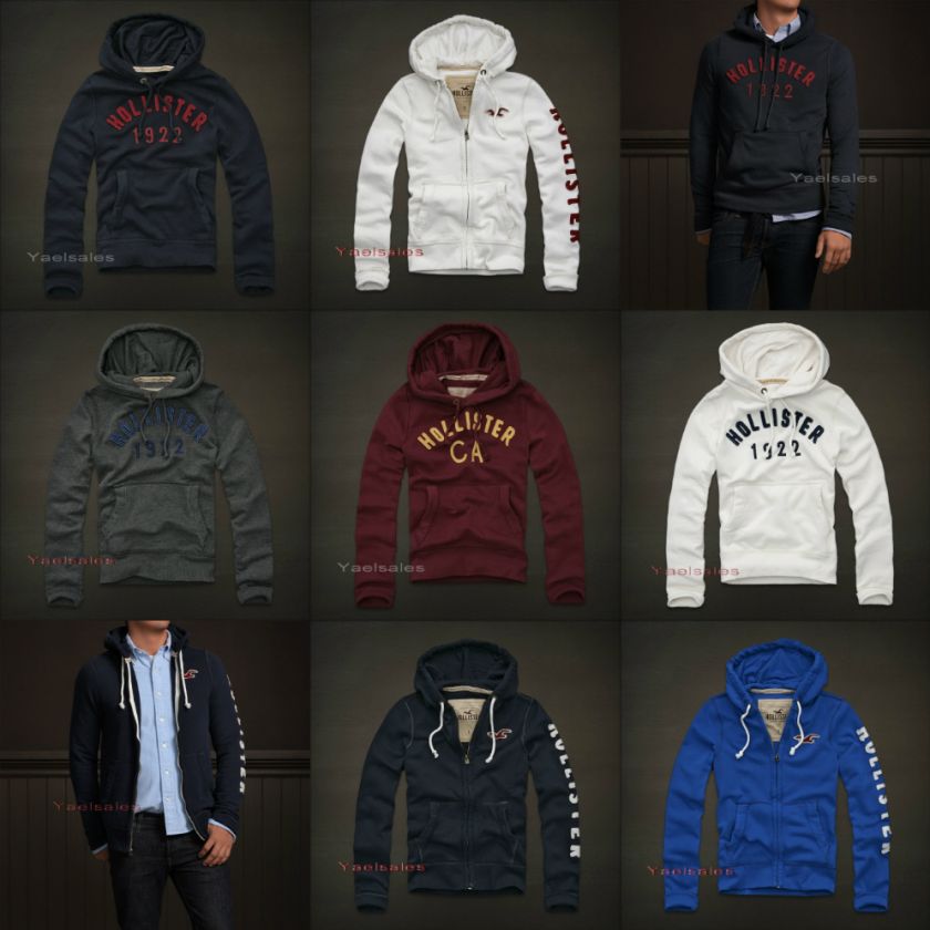 FALL 2011 Hollister by Abercrombie Mens Hoodie Sweatshirt Jacket 