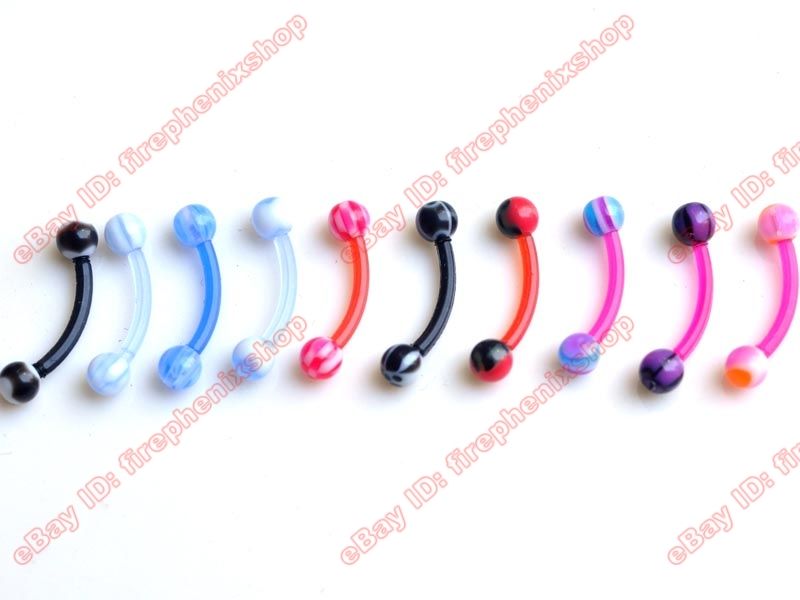 wholesale lot 285body piercing lip eyebrow jewelry ball  