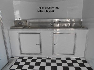 NEW 8.5x20 Enclosed Concession Food Vending BBQ Trailer  