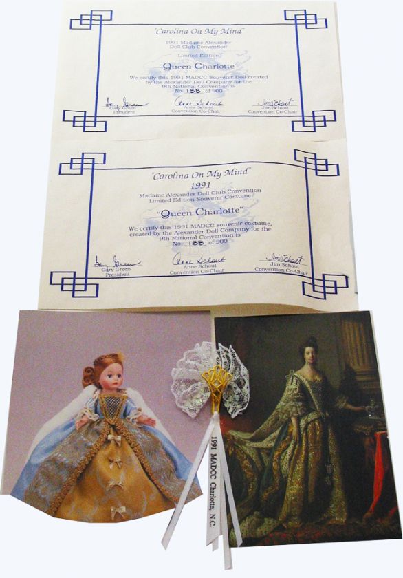 10 CISSETTE/QUEEN CHARLOTTEMIB1991 CONVENTION DOLLLIMITED 