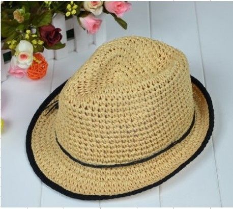 Mens Fedora Straw Hat Beach House  