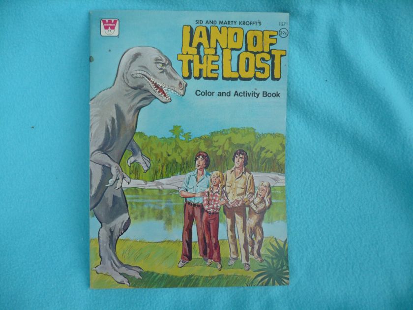 Land of the Lost Vtg Color and Activity Book Sid Marty  