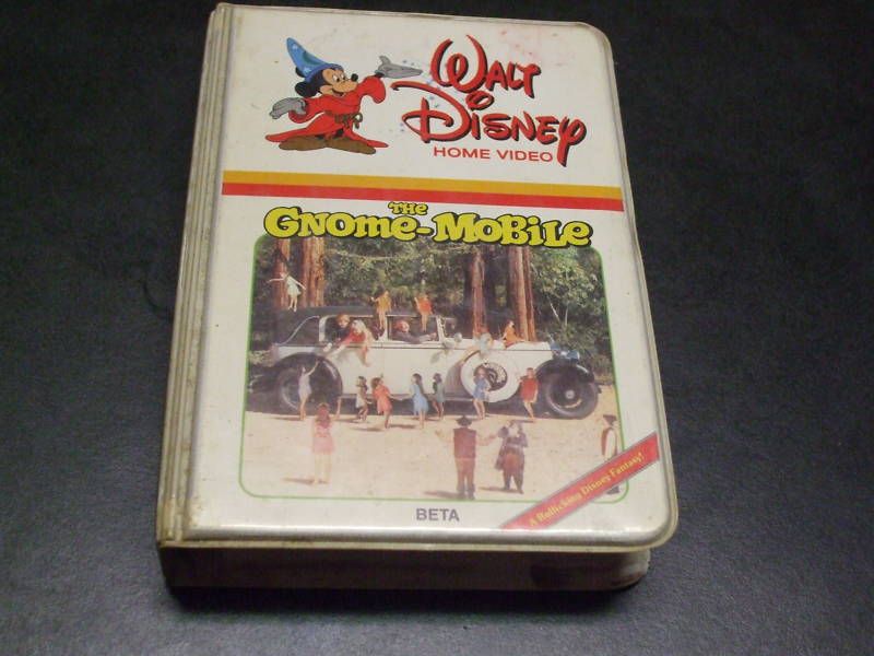 BETAMAX VIDEO TAPE BETA MOVIE WALT DISNEY GNOME MOBILE  