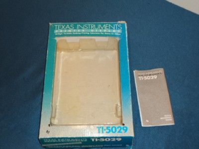 Texas Instruments TI 5029 Printer Calculator w Box  