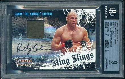 2008 Donruss Americana Randy Couture Ring Kings Auto  