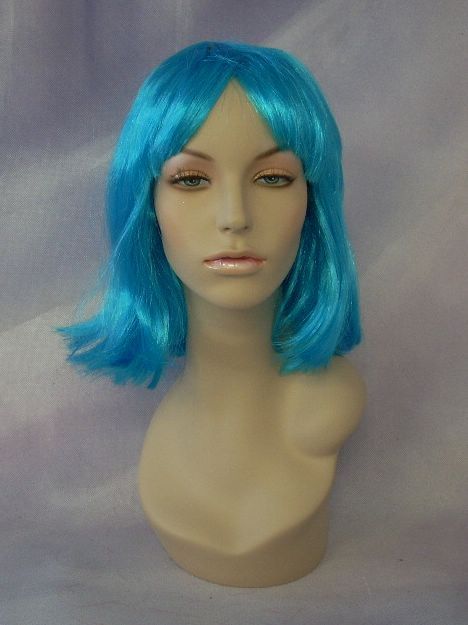 Costume wig Blue Mannequin Head Hair #WG SW075B  