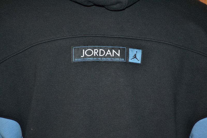 MICHAEL AIR JORDAN #23 BLUE BLACK HOODIE HOODED SWEATER SWEATSHIRT 