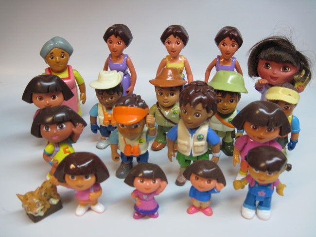 Dora The Explorer Go Diego Characters Grandma Mom Figures Great LOT 