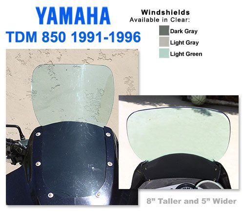 Yamaha Tdm 850 91 96 2216 Clear Windshield  