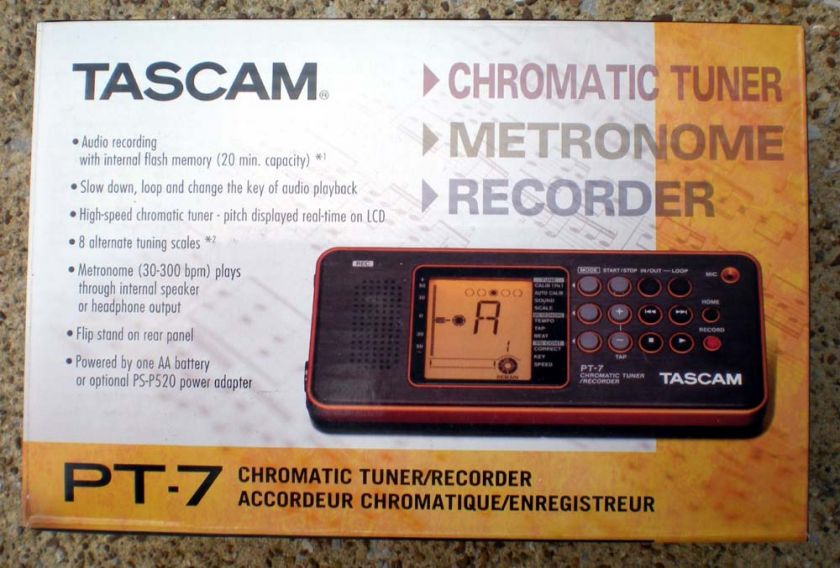 Tascam PT 7 Chromatic Tuner/Recorder  