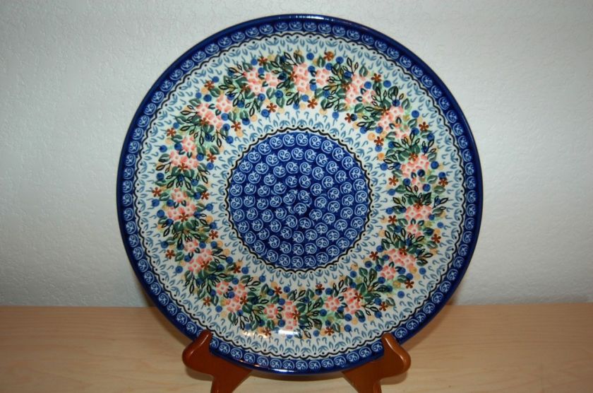 Polish Pottery Boleslawiec 10 1/2 dinner plate Unikat  