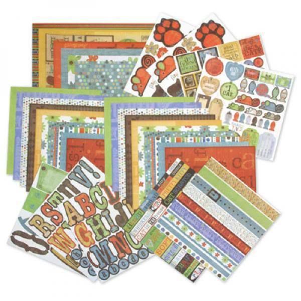 Deja View CATS LIFE 12X12 Scrapbooking Paper KIT~BNIP  