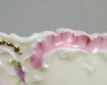 Antique Weimar Germany Porcelain Berry Fruit Dessert Cup Bowl 