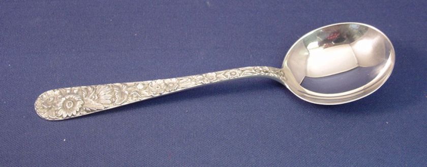 REPOUSSE  KIRK STERLING BOULLION SOUP SPOON(S)  